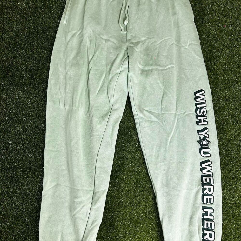 Victoria-s-secret Women's Green and White Joggers-tracksuits